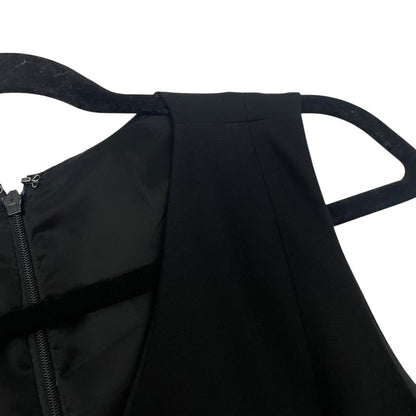 Talbots Petites Black A-Line V-Neck Dress