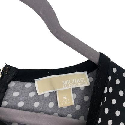 MICHAEL Michael Kors Black & White Polka Dot A-Line Dress