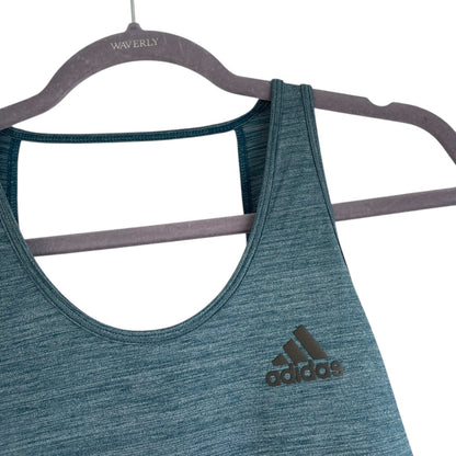 Adidas Athletic Blue Open Back Active Tank Top