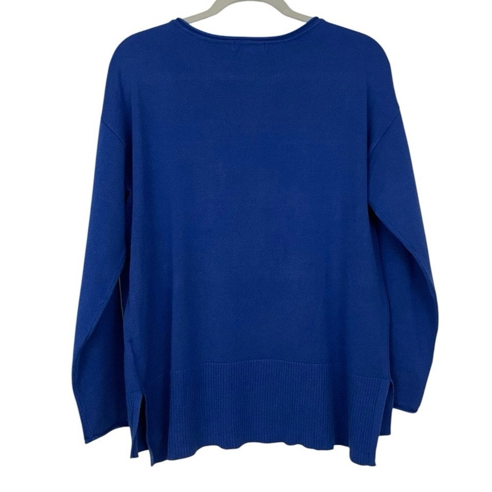 Cable & Gauge Royal Blue Knit Sweater