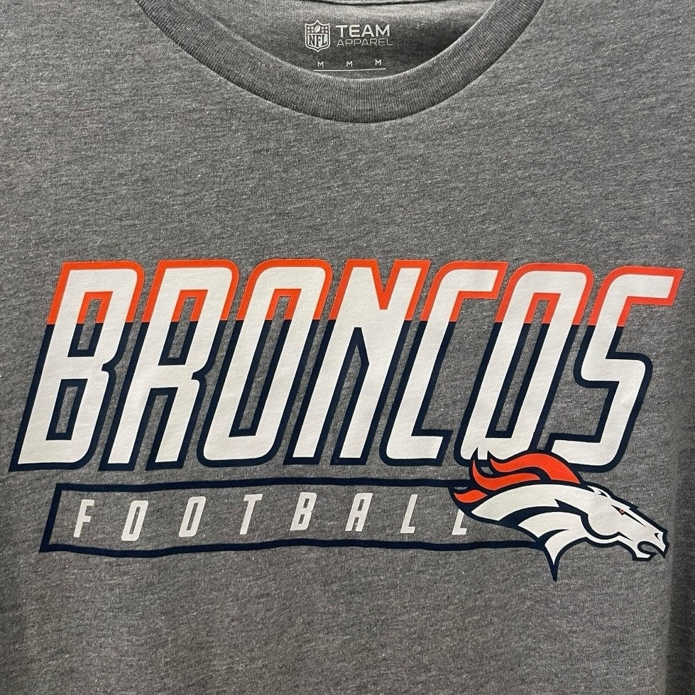 NWT Denver Broncos NFL Team Apparel City Pill Triblend Short Sleeve Graphic Tee