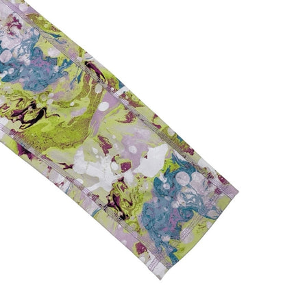 Tek Gear Colorful Pastel Abstract Print High Rise Active Workout Leggings