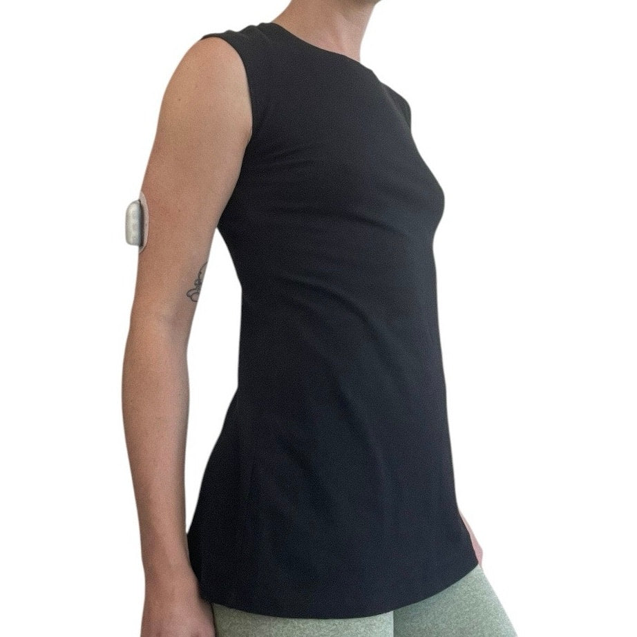 Nic + Zoe Black Soft and Stretchy Tank Top Blouse