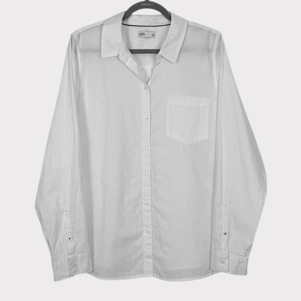 NWT Croft & Barrow The Classic Shirt Bright White Long Sleeve Button Down