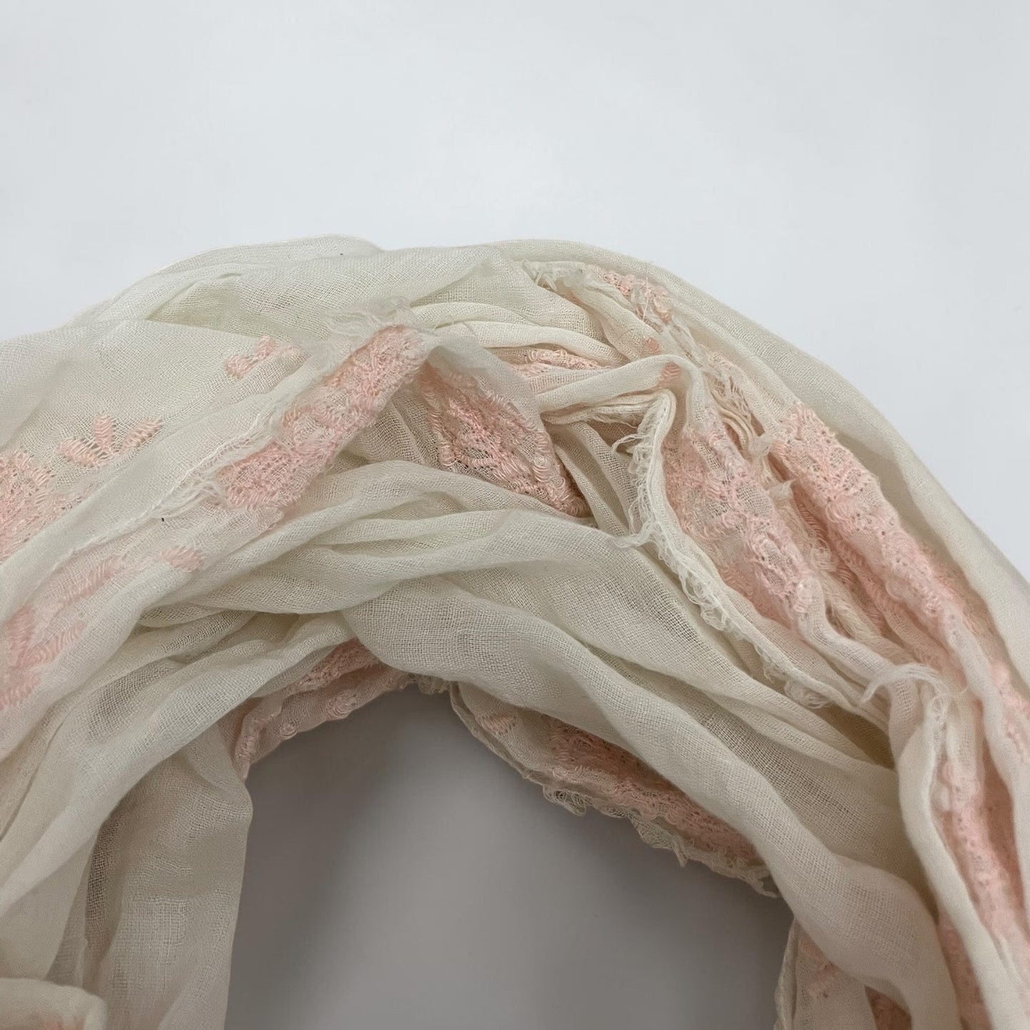 American Eagle Pink Embroidered Infinity Scarf