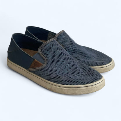OluKai Blue Mesh Espadrilles