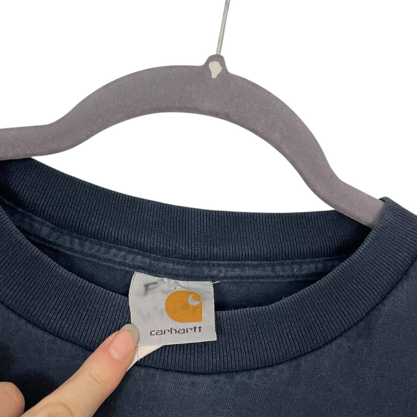 Carhartt Mens Navy Blue Short Sleeve Tee