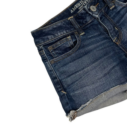 American Eagle Super Stretch Cuffed Mini Jean Shorts