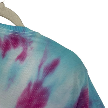 Fruit of the Loom Breathable Blue & Pink Tie Dye Short Sleeve Tee