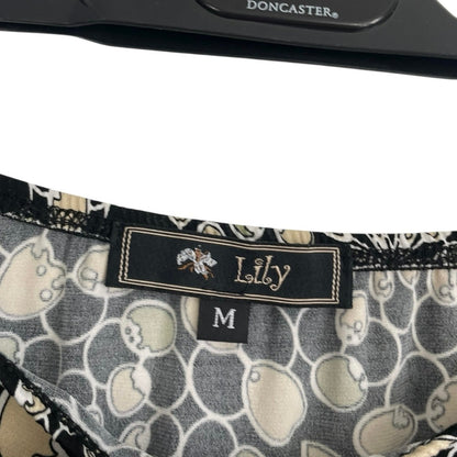 Lily Vintage Black & Green Midi Skirt