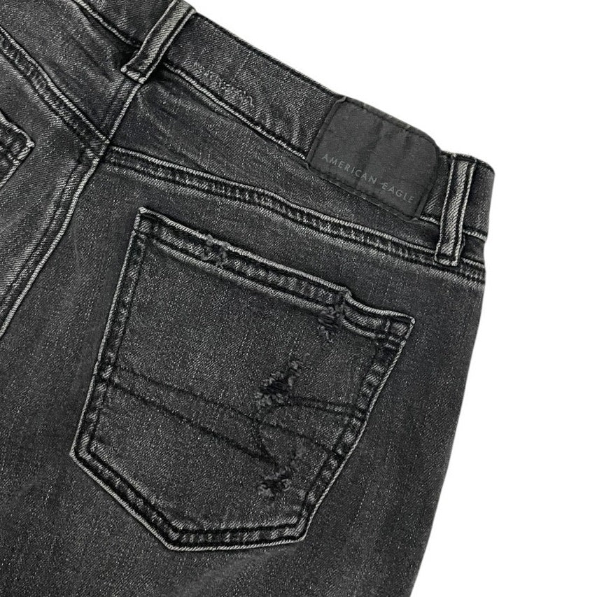 American Eagle Black Strigid High Rise Jeans