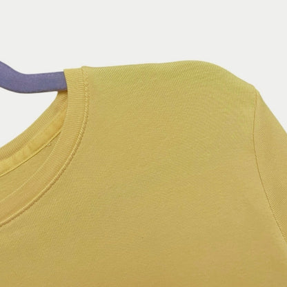 Cherokee Yellow Short Sleeve Cotton Top