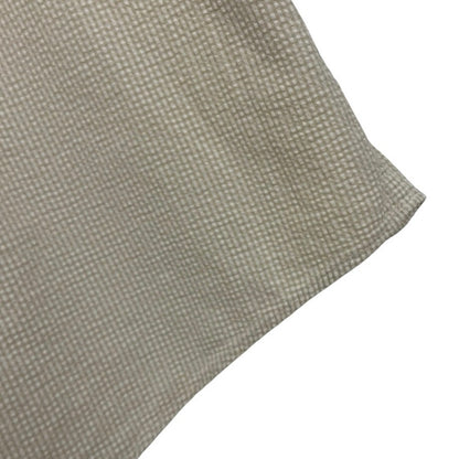 Chaps Mens Beige Micro-Gingham Short Sleeve Button Down Shirt
