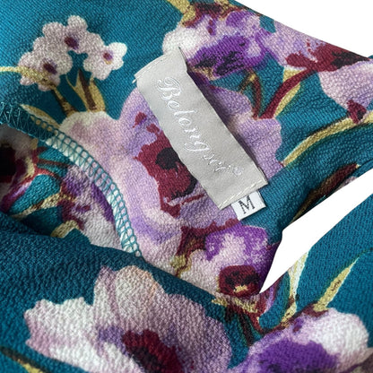 Belongsci Blue & Purple Floral Jumpsuit
