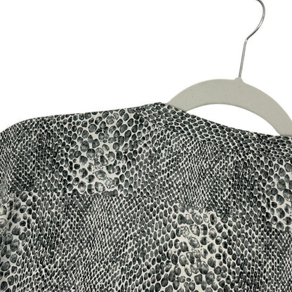Calvin Klein Grey Snakeskin Button Down Blouse