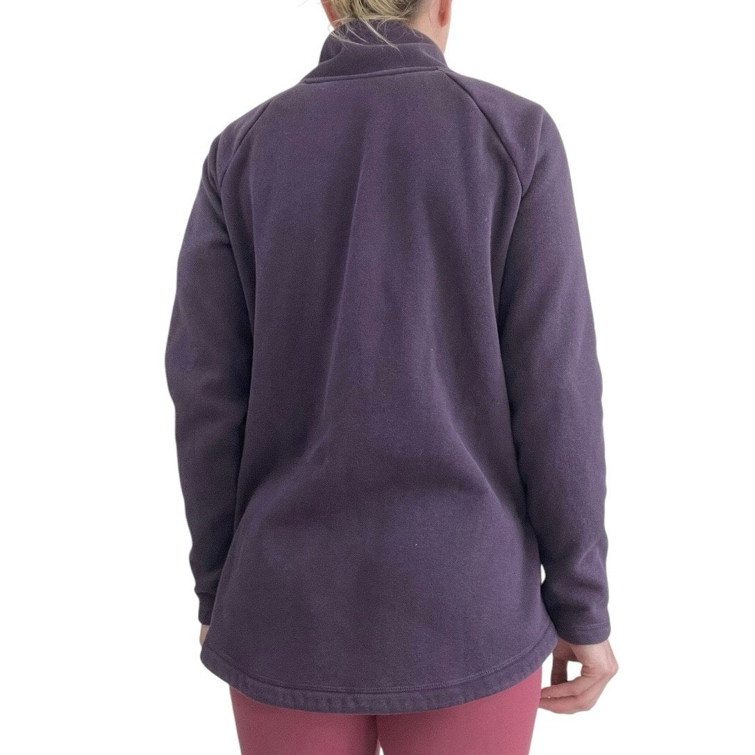 Athleta Purple Soft Asymmetrical High Neck Sweatshirt