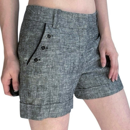 Darjoni Grey Mini Shorts