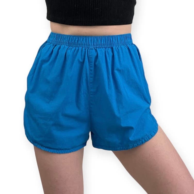 Collusion Bright Blue Casual Mini Shorts