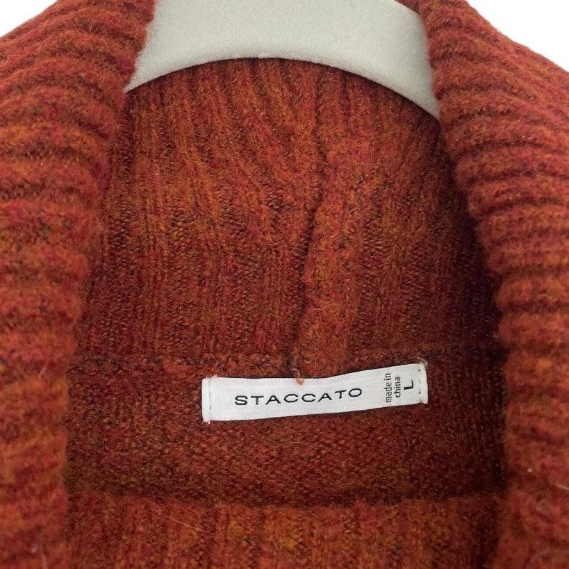 Staccato Burnt Orange Knit Turtleneck Sweater