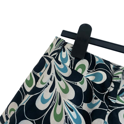 Ann Taylor LOFT Green & Blue Pleated Skirt