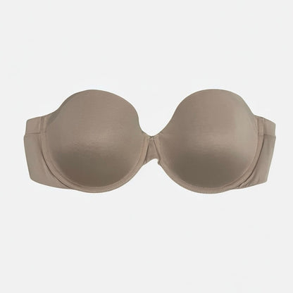 Maidenform Beige Strapless Padded Underwire Silky Bra