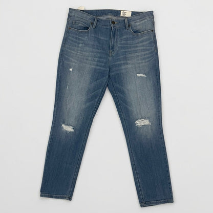 Cosmic Blue Love Distressed Jeans
