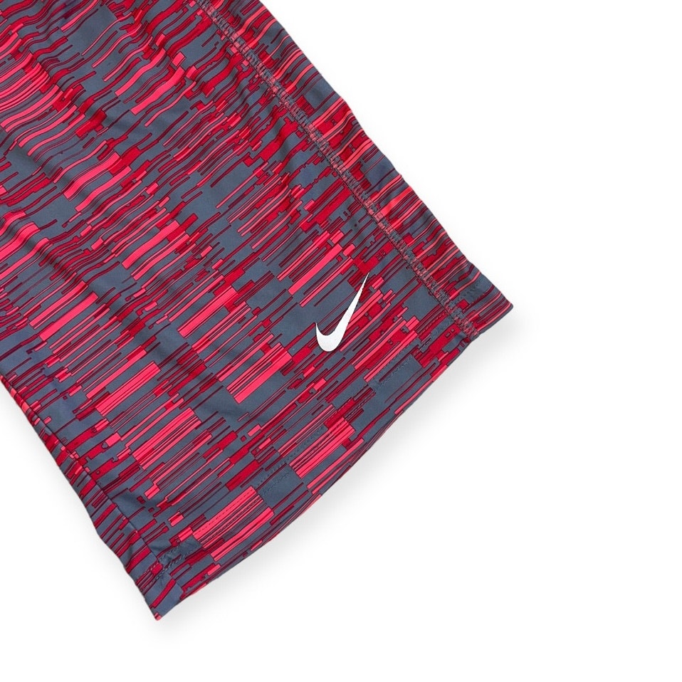 Nike Mens Red and Grey Youth Dri-Fit Athletic Active Shorts