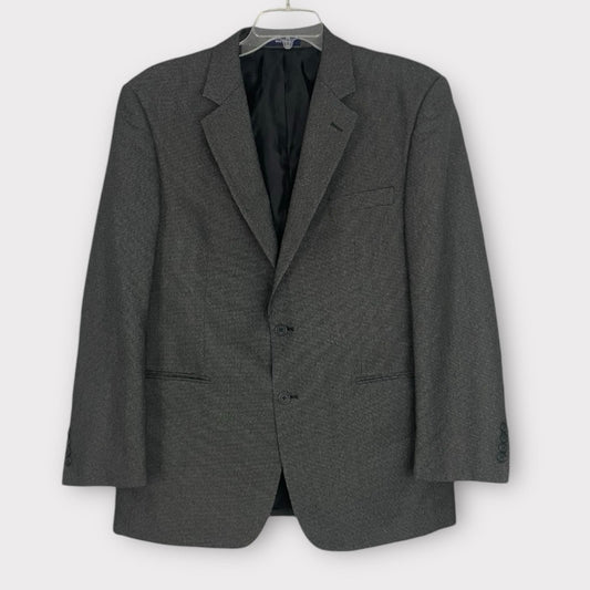 Arrow Mens Grey Blazer Suit Coat with Shoulder Pads