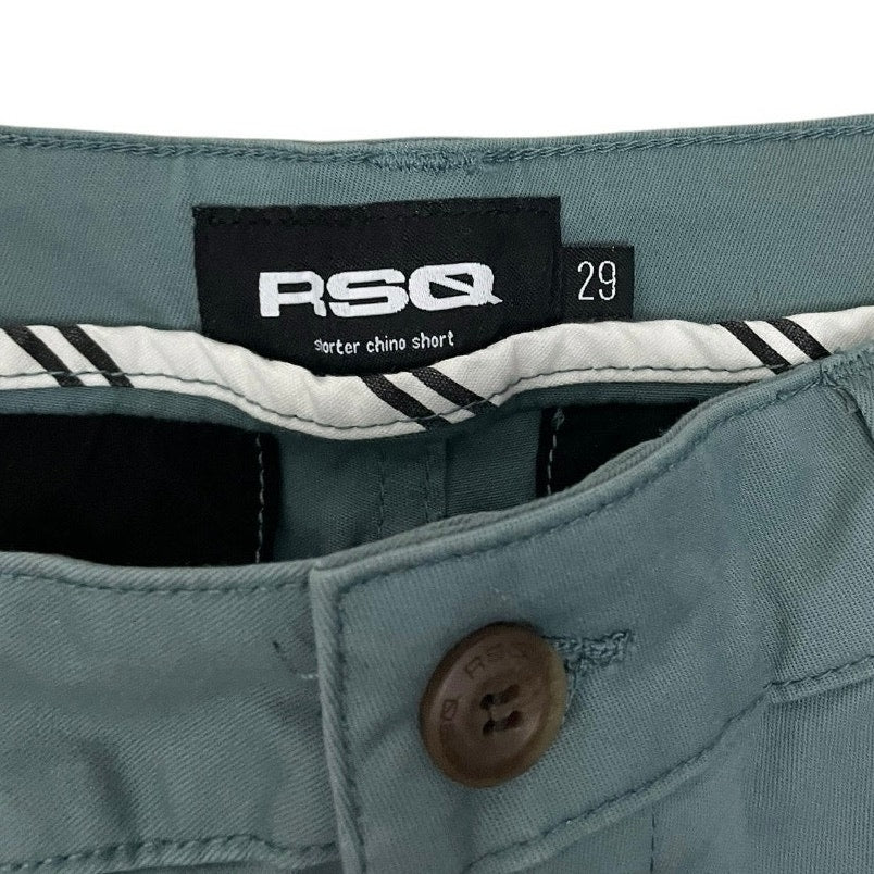 RSQ Sage Green High Rise Shorter Chino Shorts