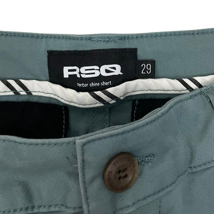 RSQ Sage Green High Rise Shorter Chino Shorts