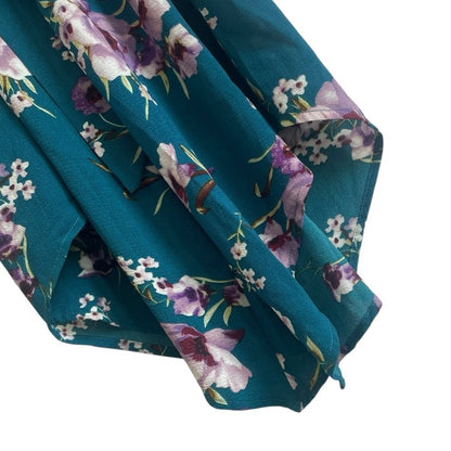 Belongsci Blue & Purple Floral Jumpsuit