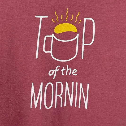 Next Level Apparel Pink Top of the Mornin Graphic Tee
