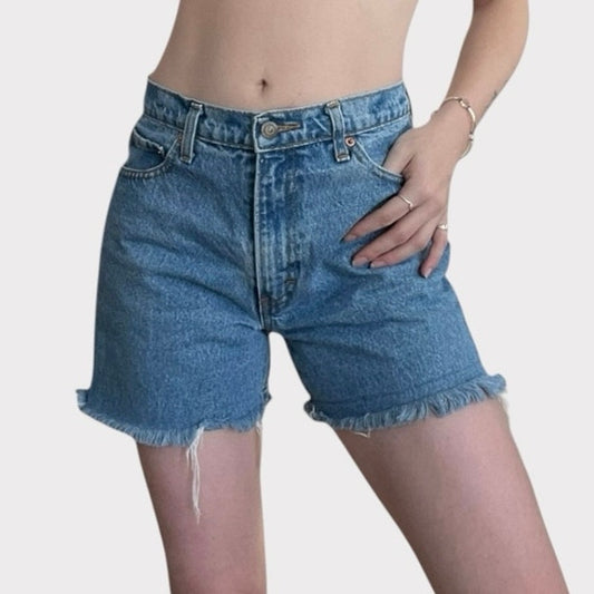 Jordache Denim Midi High Rise Jean Shorts