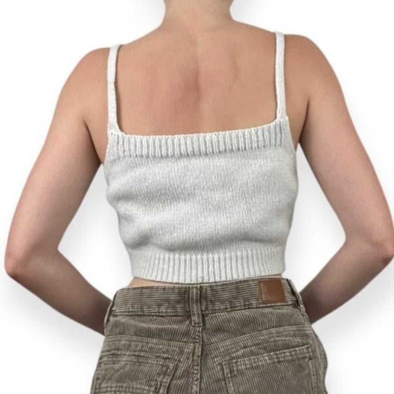 SHEIN Soft Cropped Knit Tank Top