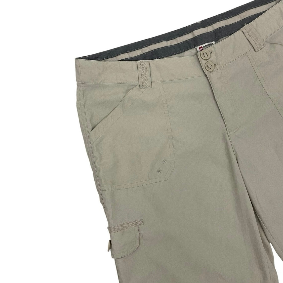 Alpine Design Khaki Active Outdoor Hiking Cargo Capri Pants