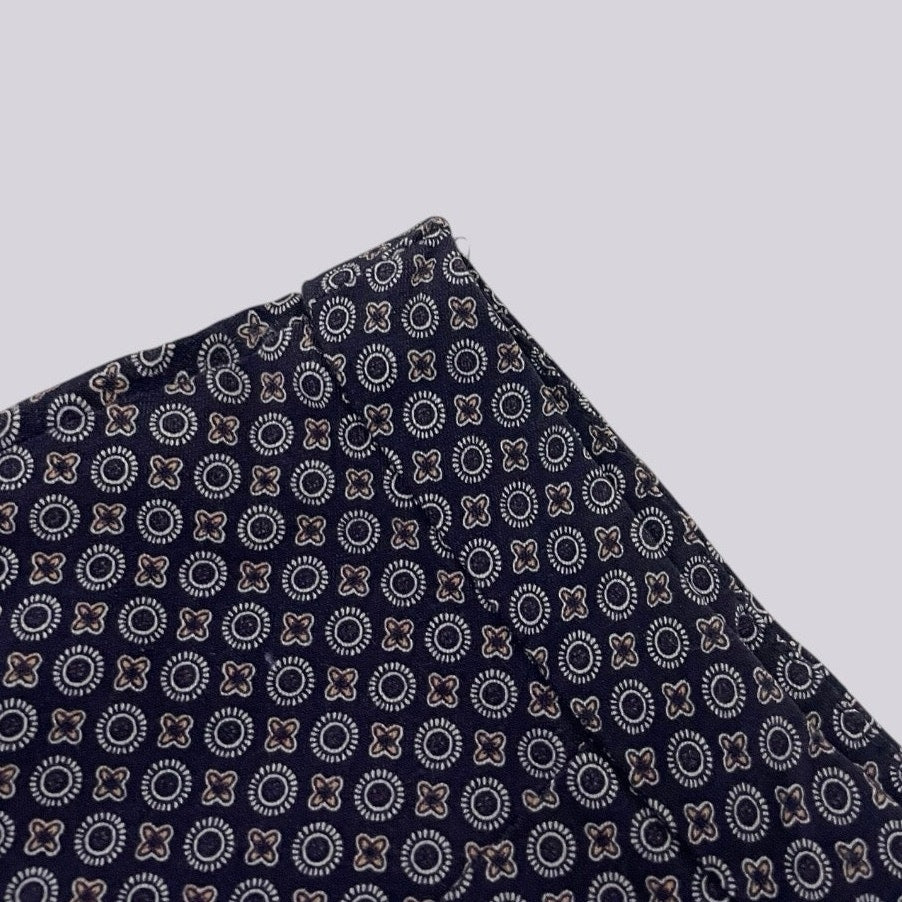Margaret M Petites Geometric Print A-Line Mini Skirt
