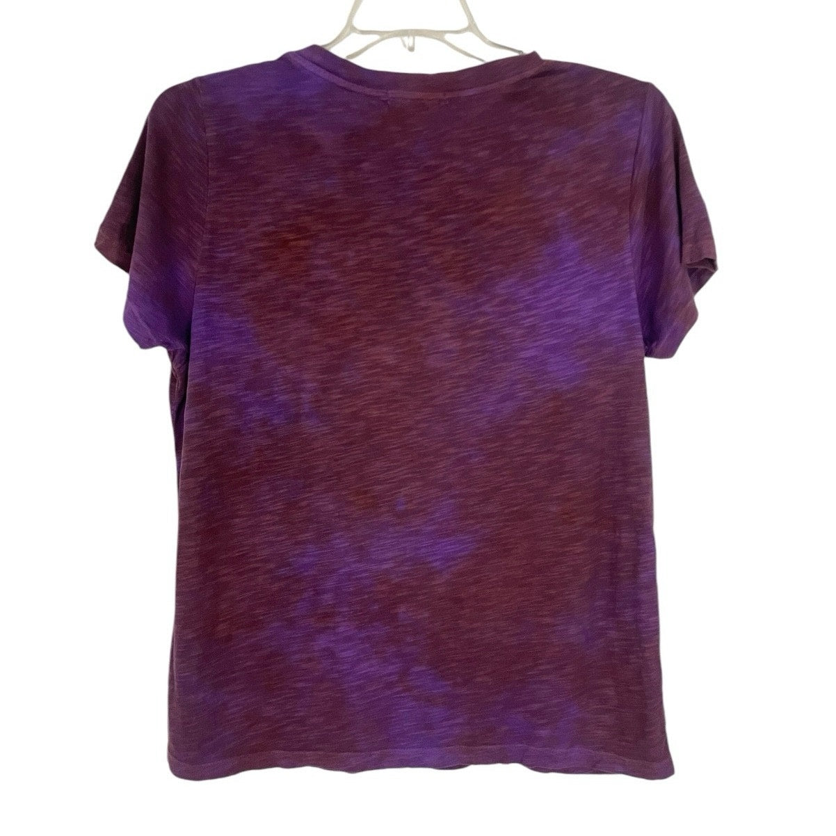 Sanctuary Purple Tie Dye Soft Short Sleeve Top