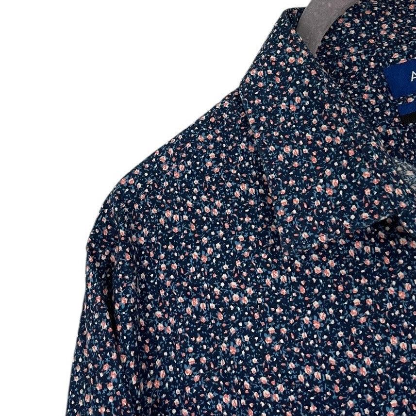 Apt. 9 Mens Premier Flex Slim Fit Floral Button Down Dress Shirt