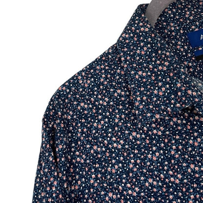 Apt. 9 Mens Premier Flex Slim Fit Floral Button Down Dress Shirt