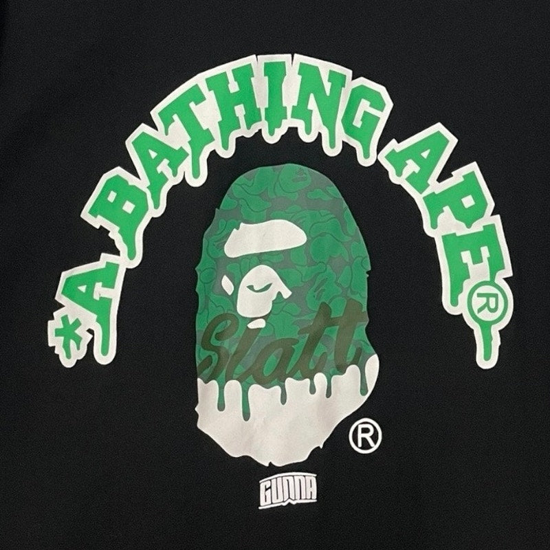 A Bathing Ape (BAPE) Mens Black Gunna WGM Gone Mad Logo Graphic Tee