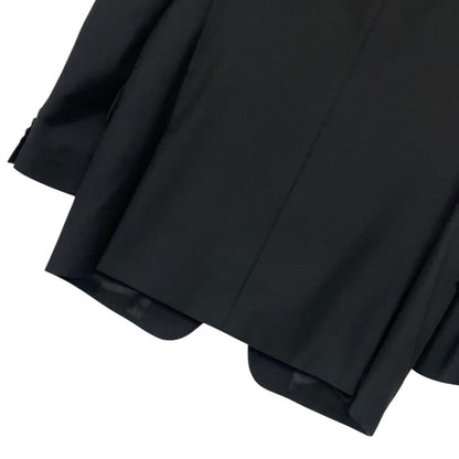 Joseph Abboud Vintage Mens Black Three Button Down Wool Blazer Suit Coat