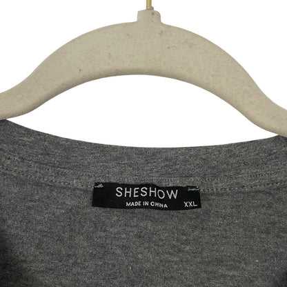Sheshow Grey Driveway Drinker Graphic Short Sleeve Tee