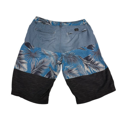 O'Neill Mens Blue Tropical Swim Trunks