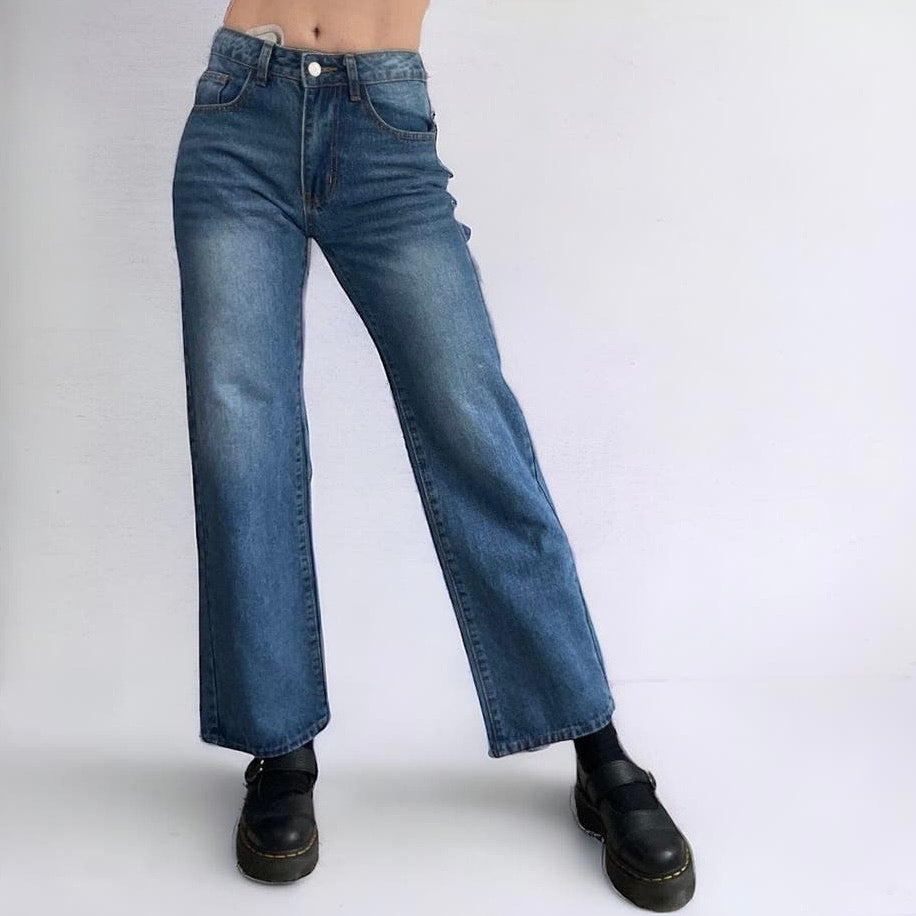 SHEIN Petite High Rise Boyfriend Mom Jeans