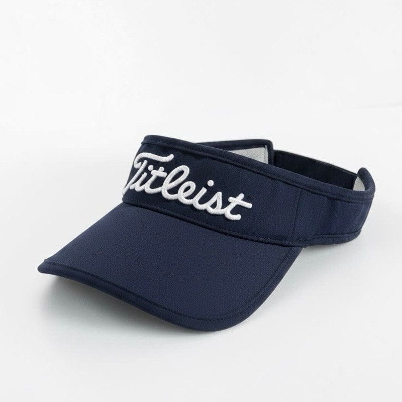 Titleist Navy Blue & White Embroidered Golf Visor