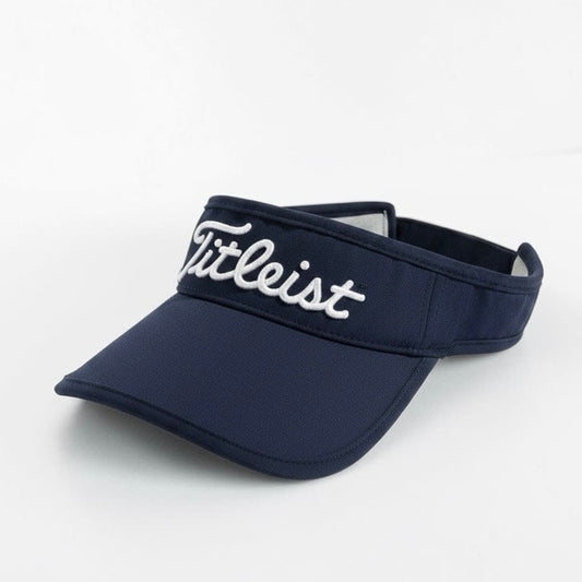 Titleist Navy Blue & White Embroidered Golf Visor