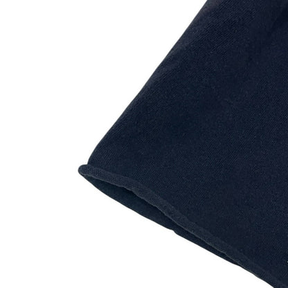 VANS Navy Blue & Yellow Floral Logo Ringer Cropped Top