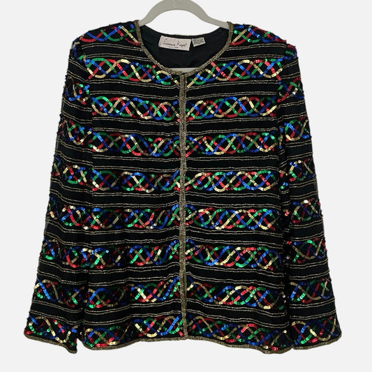 Laurence Kazar Vintage Sequin Beaded Evening Jacket