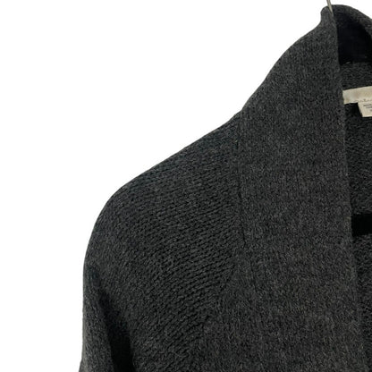 J. Jill Grey Knit Wool Cardigan Sweater
