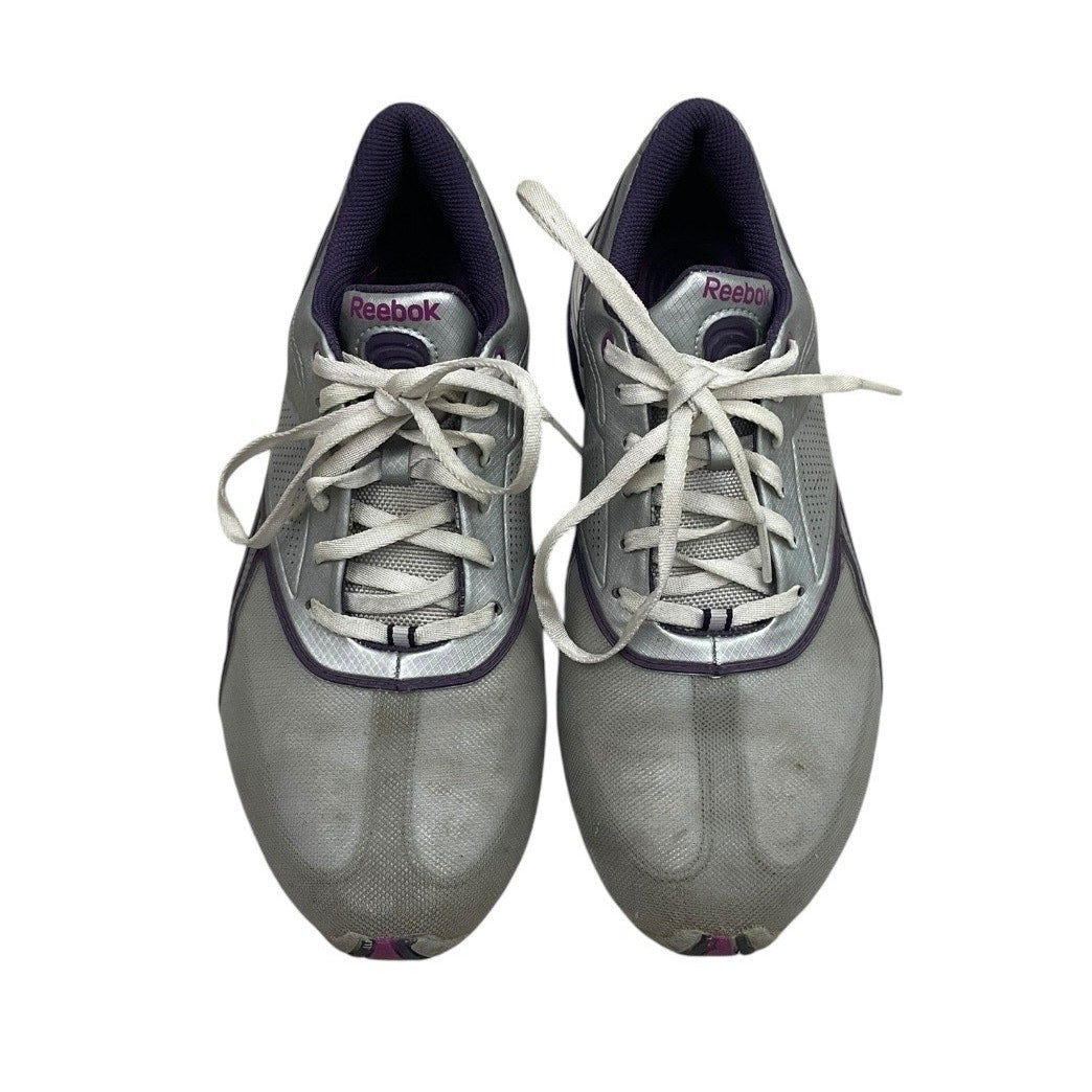 Reebok TrainTone SmoothFit Grey and Purple Athletic Sneakers